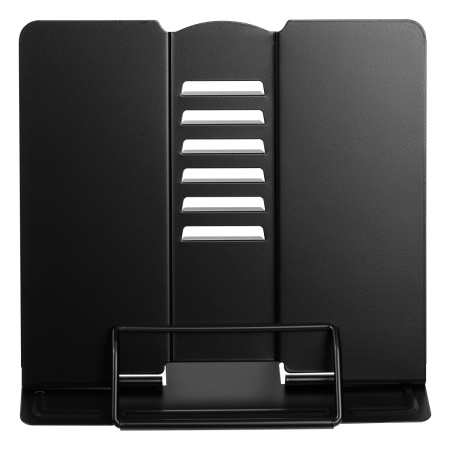 Подставка для книг СТАММ металлическая, черная ПКМ-31133