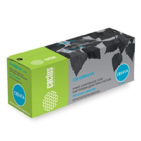 Картридж_лазерный Cactus CS-CB541A (CB541A) для HP Color LaserJet CP1215/1515/CM1312 голубой (1400 стр)