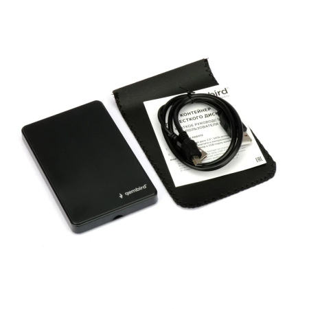 Внешний бокс для HDD 2.5" USB_2.0  Gembird EE2-U2S-40P черный,пластик