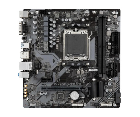 Мат.плата SocAM5 AMD A620 Gigabyte A620M S2H (mATX,2DDR5,M.2,PCI-E16,PCI-E,DP,HDMI,VGA,PC6400)