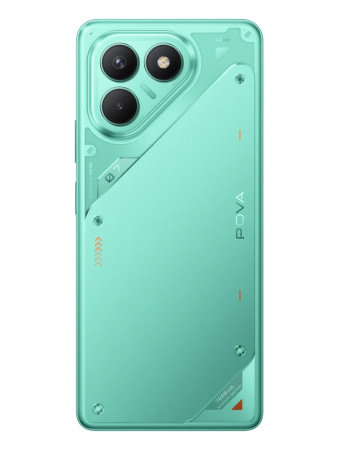 Смартфон Tecno POVA 7 Neo 8Гб 256Гб Neon Cyan  6.78", IPS, 2460*1080, Helio G100 Ultimate, 50+2Мп, 8Мп, 4G, 7000мАч, And 14