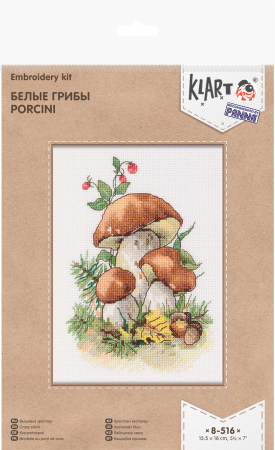 Набор для вышивания "Klart"  8-516 "Белые грибы"