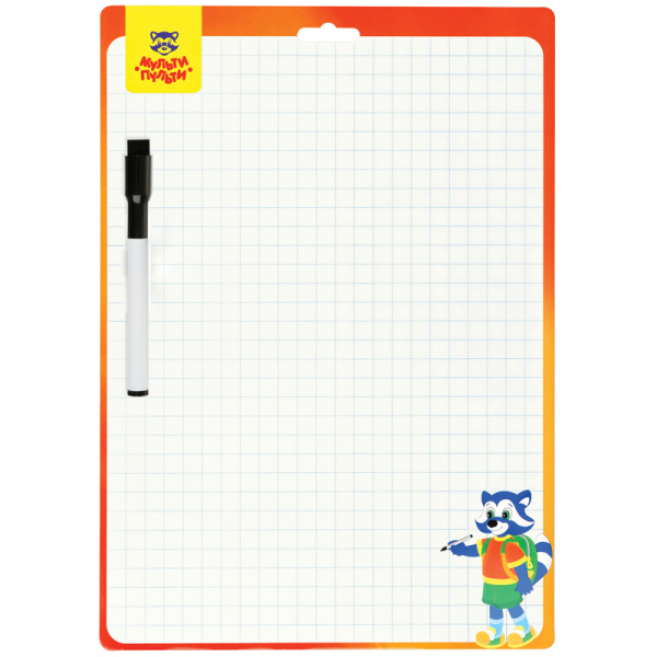 Доска для рисования с маркером двухсторонняя Мульти-Пульти, 34*49см (BP_15881)