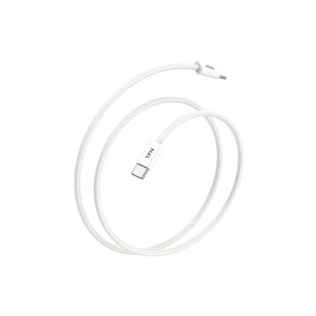 Кабель USB Type-C (m) - Type-C (m) TFN, TPE 1.2м,60W белый (TFN-C-IP-CC12M-WH)