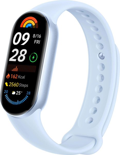 Фитнес-браслет Xiaomi Smart Band 9 Arctic Blue 1.62"/AMOLED/And8.0,iOS 12/Bt5.4 (BHR8346GL)