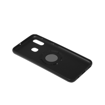 Чехол силиконовый для Samsung Galaxy A20/A30 DF sBlackRing-02 (black) противоударный,с кольцом-держа
