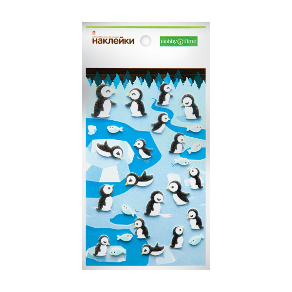 Декоративные наклейки, объемные "Животные" Hobby Time 2-141/06