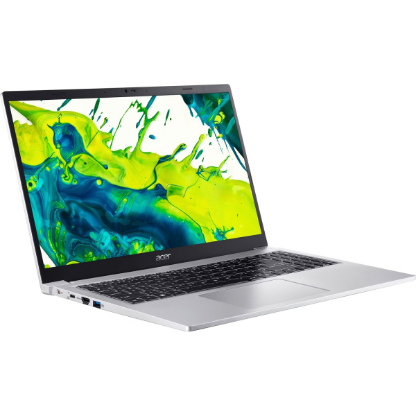 Ноутбук 15.6" Acer Aspire AL15-33P-3809 Intel Core 3 N355/8Гб/512SSD/VGAint/IPS/FHD/noOS/Серебристый