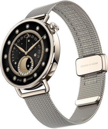 Смарт-часы Xiaomi Watch S4 41мм 1.32" AMOLED корп.золотистый рем.золотистый разм.брасл.:120-190 мм (BHR07VWGL)