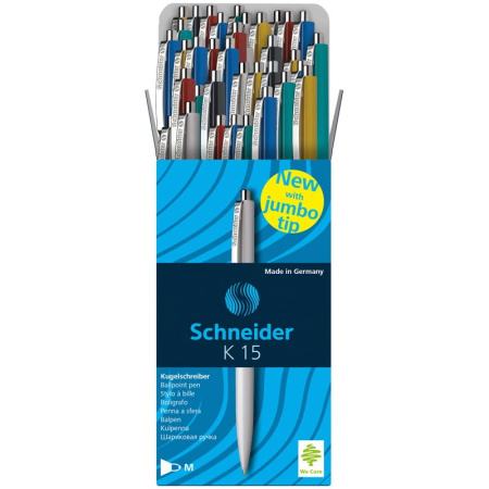 Ручка шариковая SCHNEIDER "К15"  синяя, 1,0мм, автомат, корпус ассорти (130800) Ручка шариковая SCHNEIDER "К15"  синяя, 1,0мм, автомат, корпус ассорти (130800)
