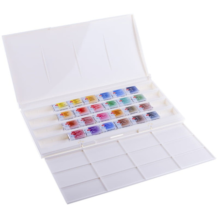 Акварель 24цв. ЗХК "Белые ночи", художественная, кюветы, пластик, 1942090