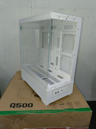 Распродажа! Корпус ATX Б_БП XASTRA Q500-0F White (USB3.0,Audio,белый,no fans,CPU Cooler до 160мм, VGA до 405мм)[Q500-0F-WH](нет переднего стекла)