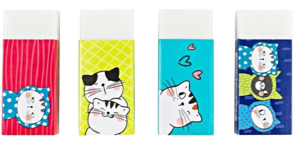 Ластик M&G "So Many Cats" белый, ПВХ (AXP963J1)