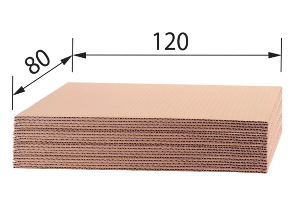 Картон гофрированный 1200*800мм, Т22 (503213)