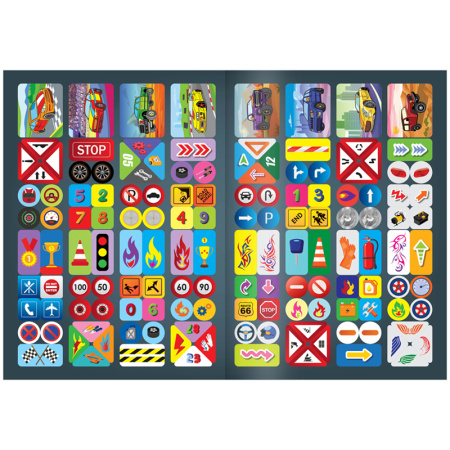 Раскраска Мульти-Пульти А4 16стр. "Автомобили" с наклейками РА4н_47054