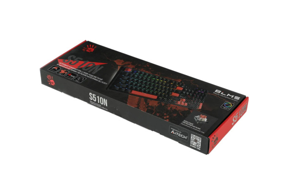 Игровая клавиатура USB A4Tech Bloody S510N механическая, Black