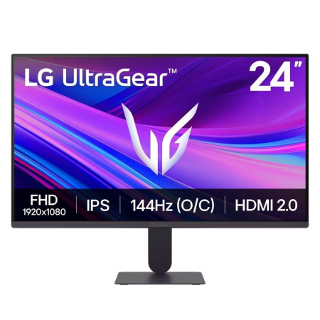 Монитор 23.8" LG 24G411A-B  IPS, 1920x1080, 144Hz, 5ms, 300сd/m, 1500:1, HDR10 | HDMI(2.0), DP(1.4) | ExPSU, Vesa 100, Black