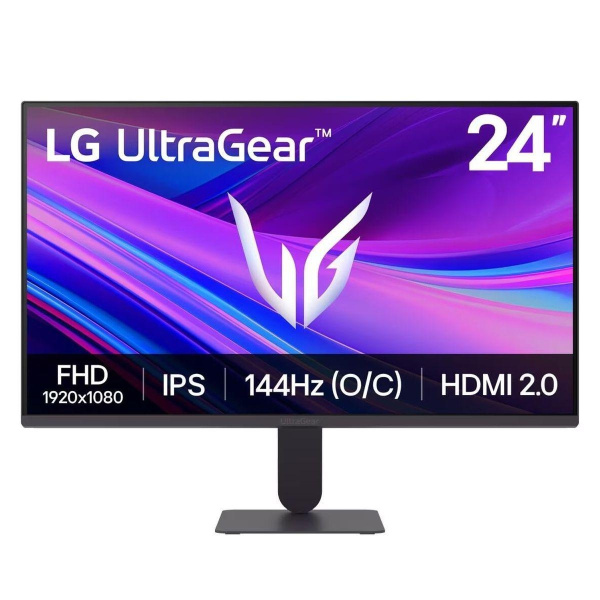 Монитор 23.8" LG 24G411A-B  IPS, 1920x1080, 144Hz, 5ms, 300сd/m, 1500:1, HDR10 | HDMI(2.0), DP(1.4) | ExPSU, Vesa 100, Black
