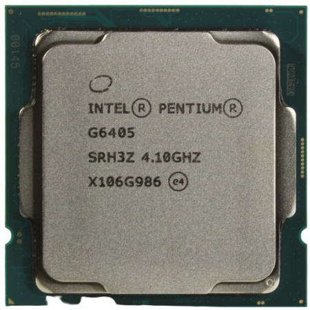 Процессор 1200 Intel Pentium G6405 (2ядра/4потока*4,1ГГц,4Мб,UHD610,58Вт) oem
