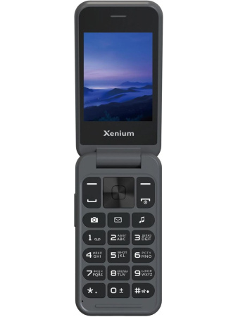 Сотовый Xenium X680 Dark Gray 2sim/2.8"/320*240/32Mb/microSD/0.3Мп/Bt/1800мАч/раскладушка
