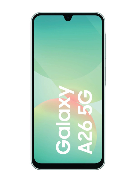 Смартфон Samsung Galaxy A26 SM-A266 6Гб 128Гб Мятный 6.7", AMOLED, 2340*1080, 4*2.0+4*2.4ГГц, 50+8+2Мп, 13Мп, 5G, NFC, 5000мАч, And 15