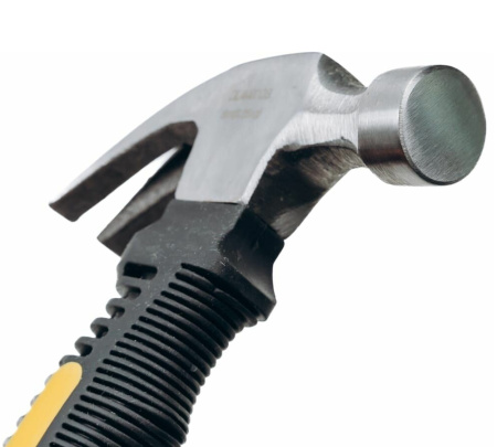 Молоток-гвоздодер Deli DL441008, 250г, 160мм, фиберглассовая рукоять