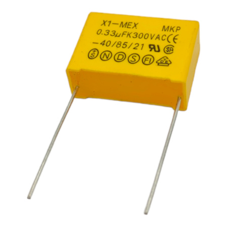 Конденсатор пленочный X1  330нФ(0.33мкФ) 300в, P=22.5мм, 10%, 25*10*20мм, Shengxin X1334K30L22