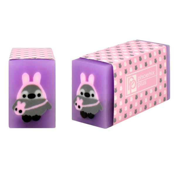 Ластик Феникс+ розовый, фиолетовый 60518