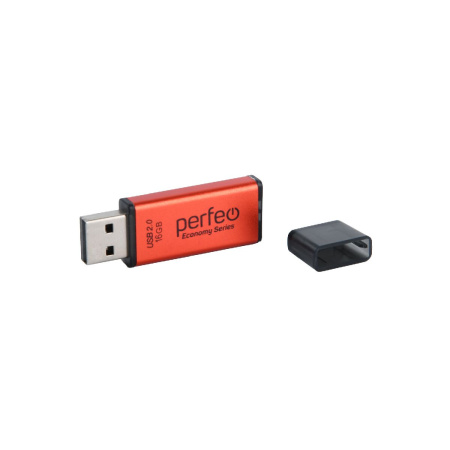 Флеш-накопитель USB2.0 16Gb Perfeo E03 (PF-E03R016ES) красный