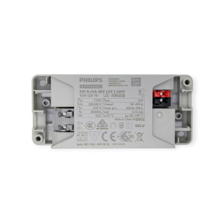 Драйвер светодиодный (LED)  150мА, 32..40в, 6вт, IP20, Philips CertaDrive 6W LPF 9290028781