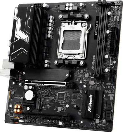 Материнская плата Asrock B850M-X R2.0 Socket AM5 AMD B850 2xDDR5 mATX AC`97 8ch(7.1) 2.5Gg RAID+HDMI+DP