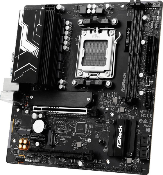 Материнская плата Asrock B850M-X R2.0 Socket AM5 AMD B850 2xDDR5 mATX AC`97 8ch(7.1) 2.5Gg RAID+HDMI+DP