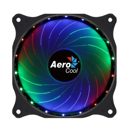 Кулер в корпус 120х120х25 Aerocool Cosmo 12 (sleeve,1000rpm,RGB,4pin Molex)