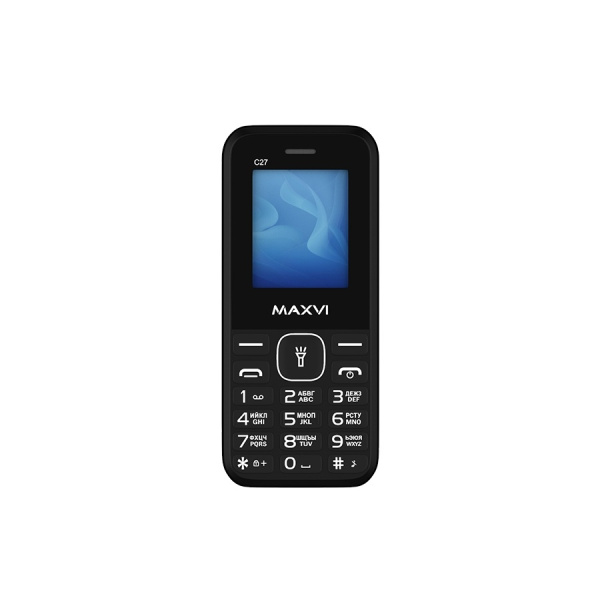 Сотовый Maxvi C27 Black 2sim/1.77"/160*128/microSD/0.3МП/Bt/600мАч/моноблок