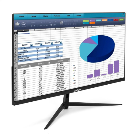 Монитор 23.8" ExeGate SmartView EZ2400TA (IPS LED Grade A+, FHD, 1920x1080@75Гц, 16:9, 250cd/m2, 1000:1, 178°/178°, 5ms, D-Sub, HDMI, DisplayPort, Aud
