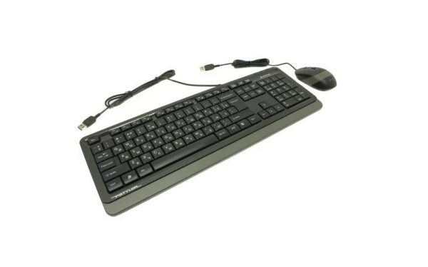 Комплект USB A4Tech Fstyler F1010 клавиатура + мышь 1600 dpi, Black/Grey