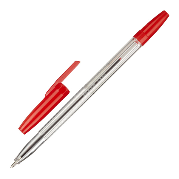 Ручка шариковая Attache "Elementary" красная (737054)