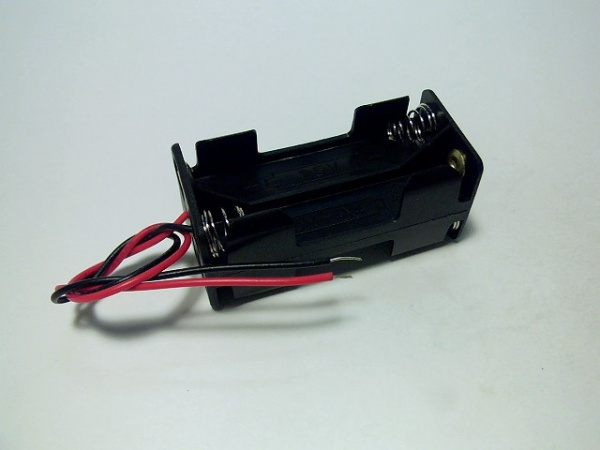 Батарейный отсек (держатель) AAA*4, 4S1P, 53*25*24мм, 2 провода, KLS5-821-B