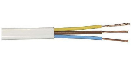 Кабель ШВВП 3*0.5 белый, метражом, Альгиз К ФР-00000457