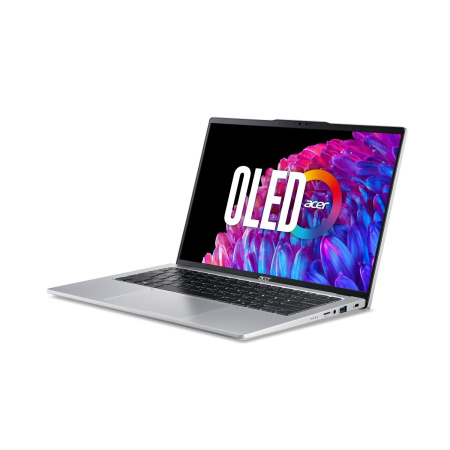 Ноутбук Acer Swift Go 14 SFG14-73-56KL Intel Core Ultra 5 125H/16Gb (soldered D5)/SSD512Gb/UMA/14"/OLED/WQXGA+/2880x1800/90Hz/NoOS/Silver/1.25kg