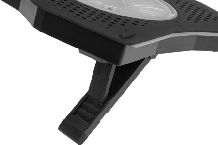 Подставка для ноутбука Digma D-NCP180-2x110RGB 18" 410x280x34мм 20дБ 2xUSB 2x 110ммFAN 700г Fan-control пластик ABS черный