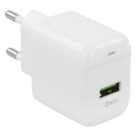 Зарядное_устройство - USB 18W QC3.0 BOROFONE BAS42A белое