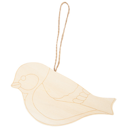 Заготовка на подвесе с рисунком"Mr. Carving" ПР-49 липа "Синица" (14х9х1.5) 