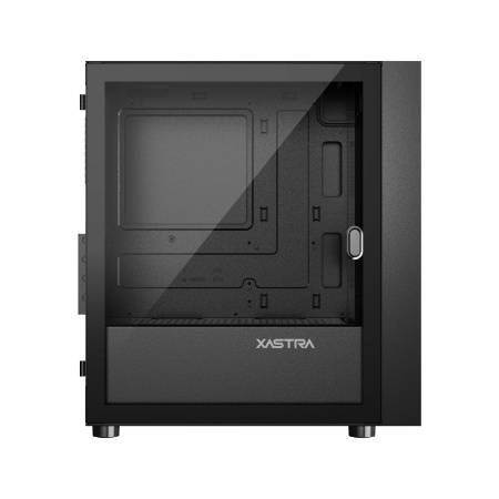 Корпус mATX Б_БП XASTRA A305M 3ARGB Black (USB3.0,Audio,TG,черный,1х120мм,2х140мм ARGB)[A305M-2FC14A-1FC12A-D]