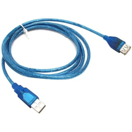 Кабель удлинительный USB2.0 Am-Af  1.8м Telecom, прозрачная изоляция