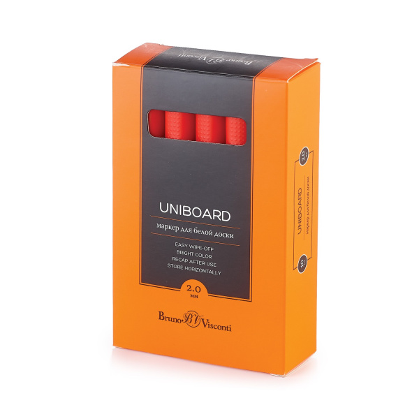 Маркер для доски BV "UNIBOARD" 2мм, красный 22-0026