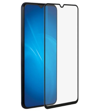 Защитное стекло для Itel Vision 2S с цветной рамкой (fullscreen) (DF itColor-06) (black)