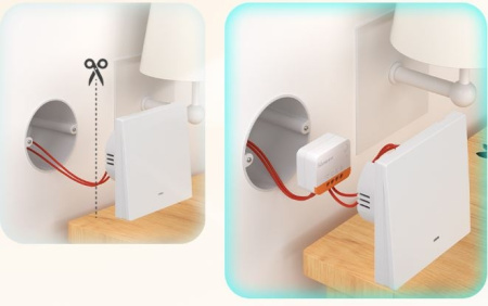 Умное реле ZigBee Sonoff ZBMini L2, eWeLink, AC220в, без нейтрали, 10а, 39.5*32*18.4мм