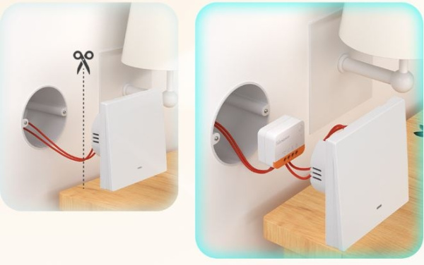 Умное реле ZigBee Sonoff ZBMini L2, eWeLink, AC220в, без нейтрали, 10а, 39.5*32*18.4мм