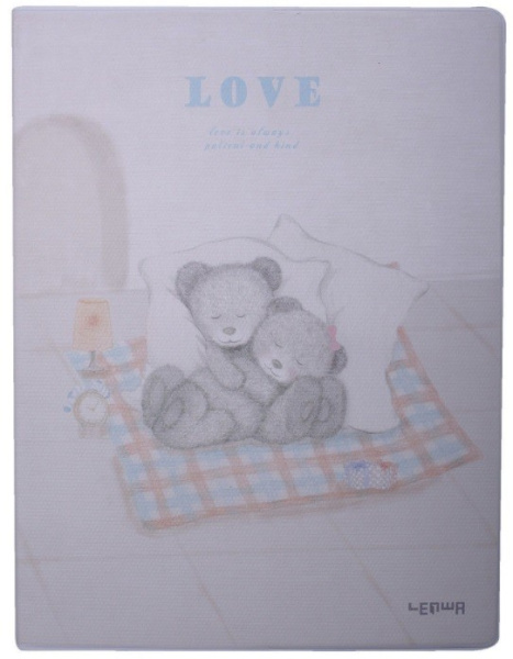 Блокнот LENWA А5, 96 листов в ПВХ обложке 1+1 "Love. Bears" LJTA53443-11150C